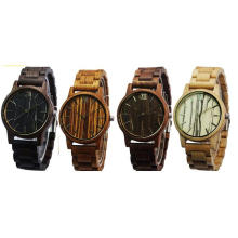 2017 New Fashion Wooden Watches Mens Wood Bracelet Watches